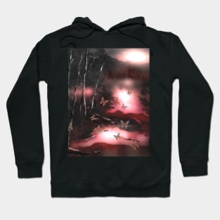 butterflies in a fantasy forest Hoodie